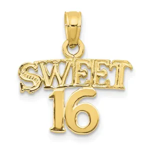 10K SWEET 16 Pendant