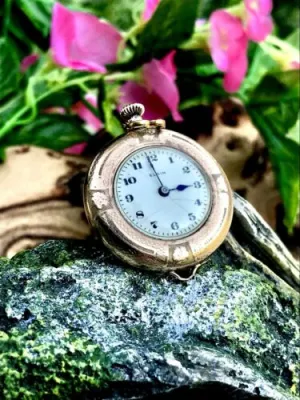 Antique 14k Gold Filled ELGIN Pocket Watch Running