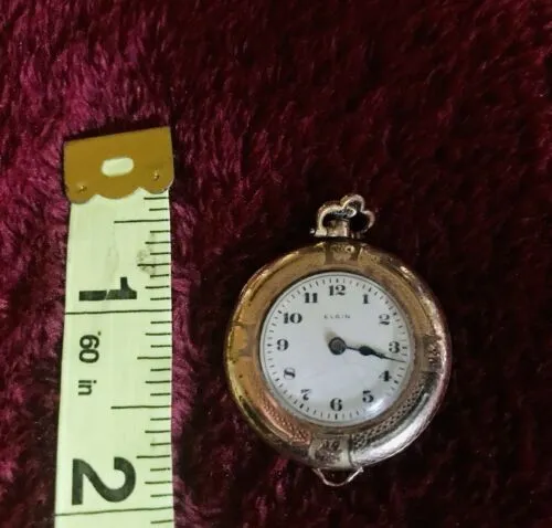 Antique 14k Gold Filled ELGIN Pocket Watch Running