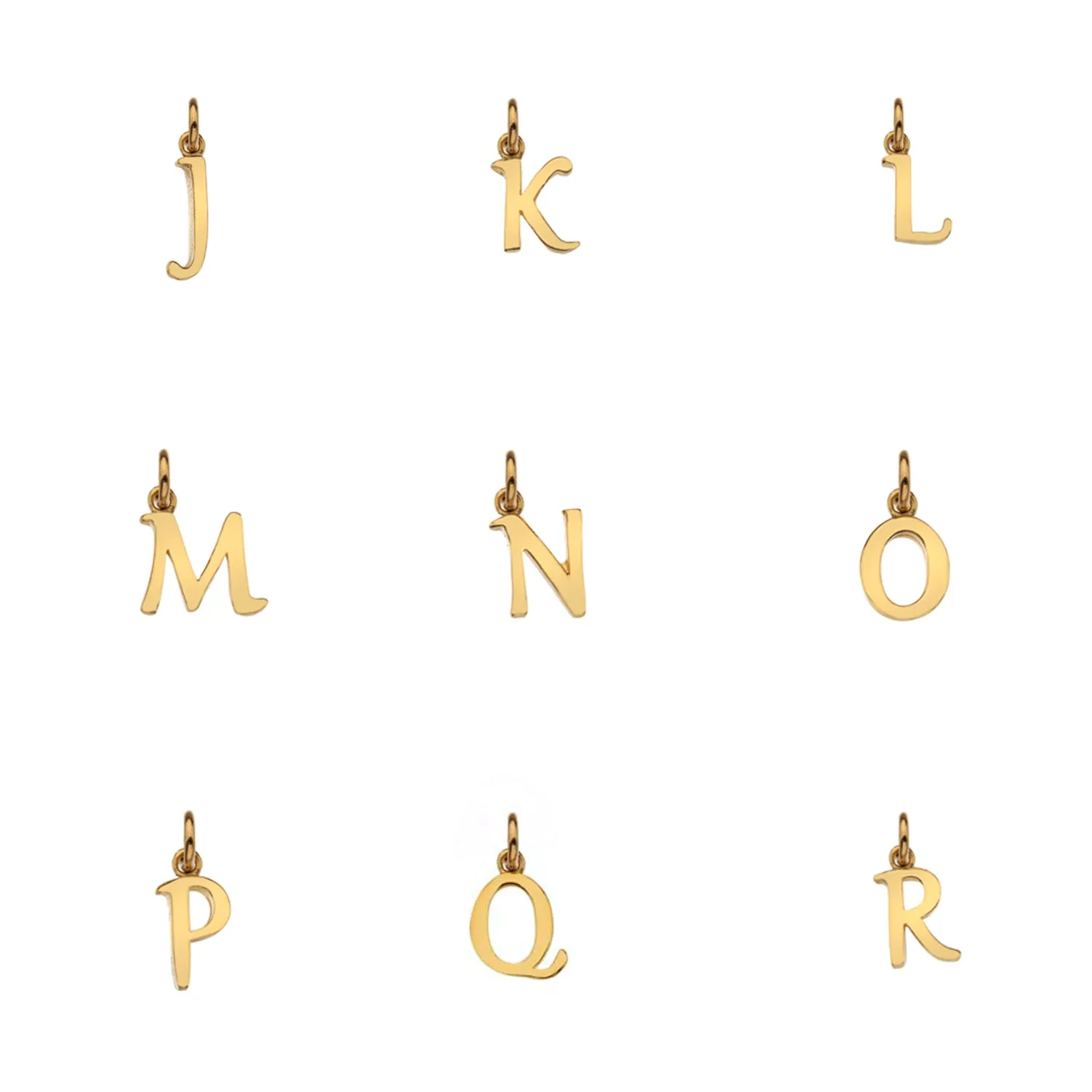 Audley 9ct Yellow Gold Alphabet Pendant