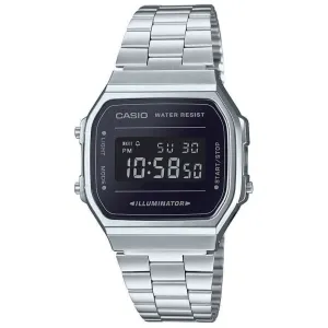 Casio Vintage Unisex Silver Watch A168WEM-1EF