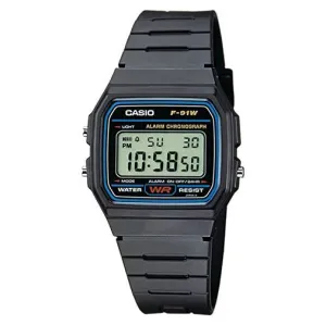 Casio Watch Classic Digital Black F-91W-1DG