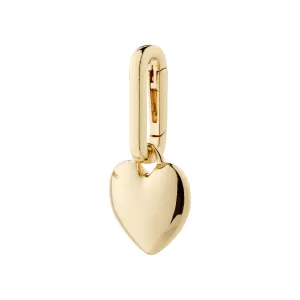 CHARM recycled heart pendant, gold-plated