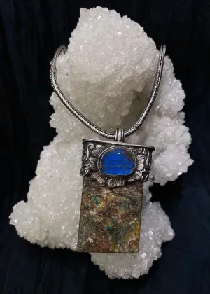 Cosmic Guardian Labradorite Pendant