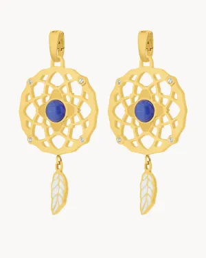 Dreamcatcher Earring Pendants, Gold