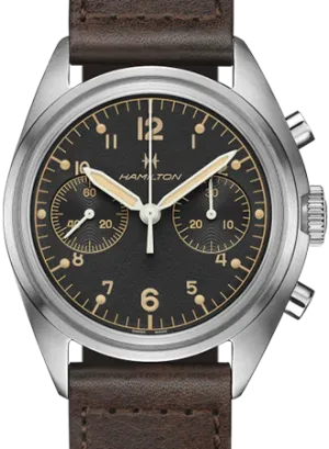 Khaki Aviation Pioneer Mechanical Chrono Black Ref. H76409530