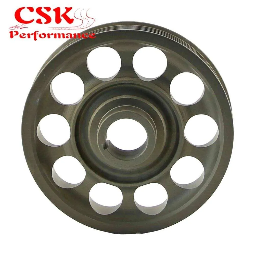 Light Weight Aluminum Crankshaft Crank Pulley fits for Honda Civic FD2 FD2R 2.0 K20A