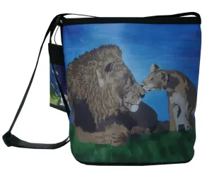 Lion Large Cross Body Bag- A Father's Pride