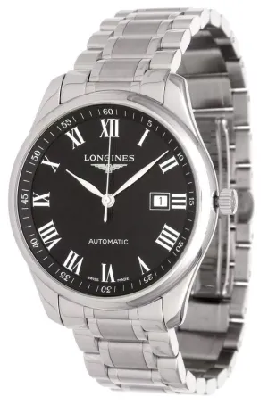 Longines Master Collection Automatic Stainless Steel Black Dial Date Mens Watch L2.893.4.51.6