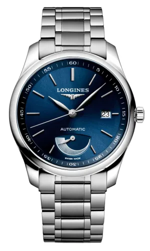 Longines Master Collection Power Reserve Automatic Stainless Steel Blue Dial Date Mens Watch L2.908.4.92.6