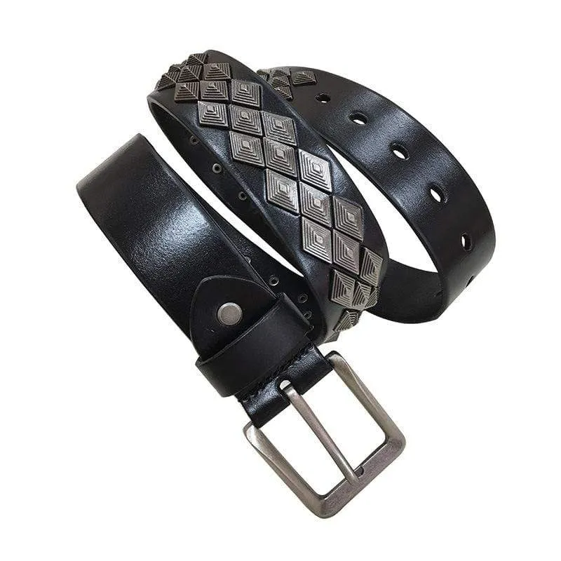 Men's Gothic Rhomboid Rivets Belts