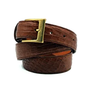 O-0140CG Crocodile Belt Cognac