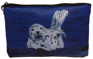 Seal Cosmetic Bag- Playful Pup