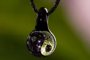 Yin Yang Hologram Pendant with Infused Cremation Ash